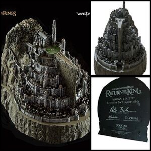 LORD OF THE RINGS MINAS TIRITH DVD EXCLUSIVE COLLECTABLE SCALE CITY MODEL - RARE